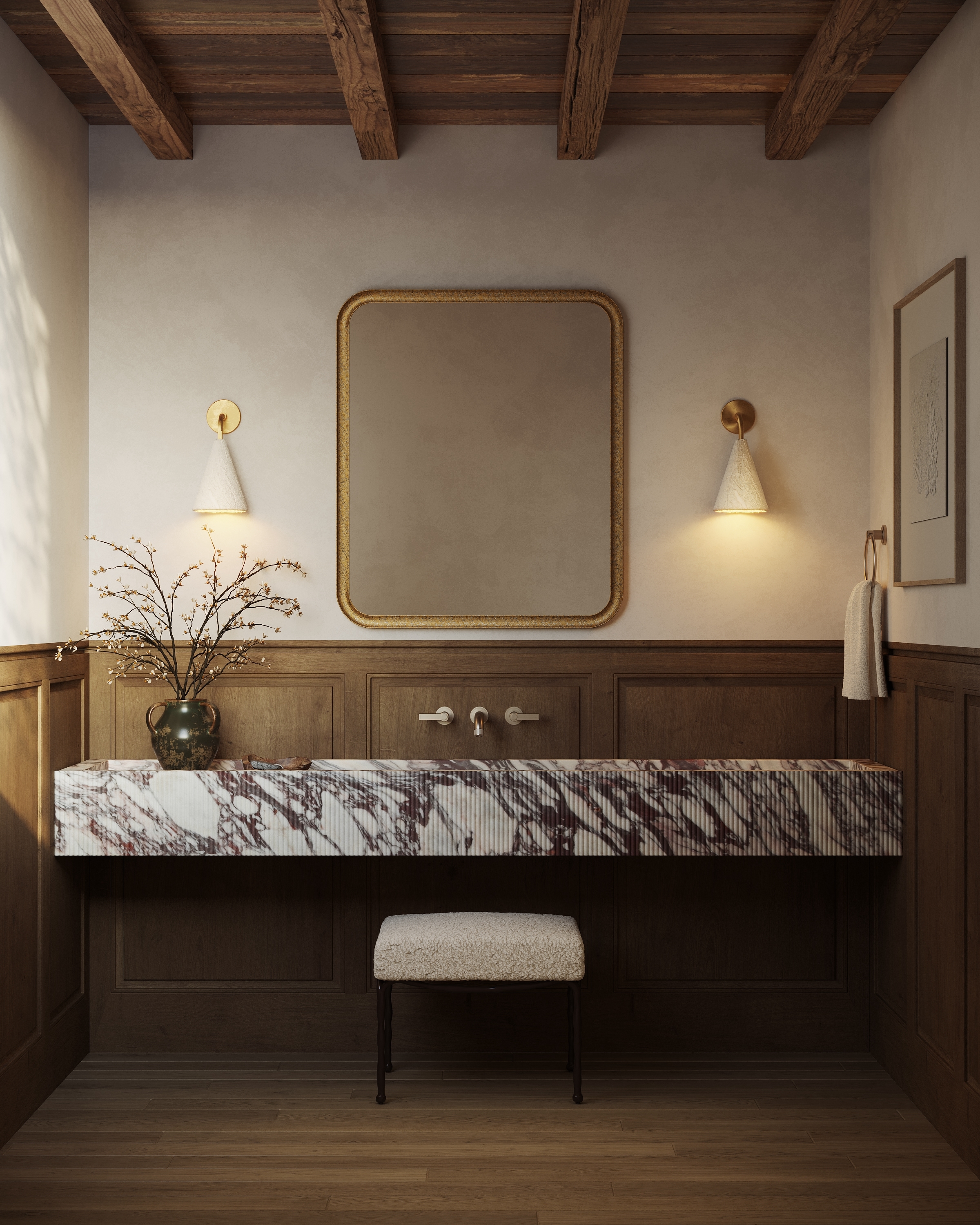 The Architecture of Warm-hued Interiors